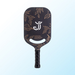 Halo Customizable Outdoor Pickleball Paddle Set PP 2 Paddles PU Leather Cover Carbon Fiber Features Custom Rough Surface