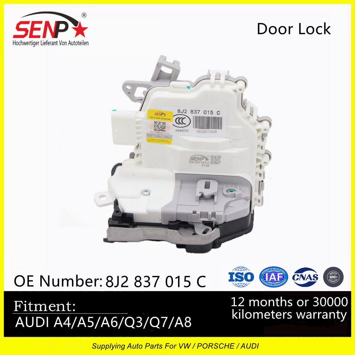 SENP Door Lock Motor OEM 8J2 837 015 C Door Lock Actuator For AUDI A4/A5/A6/Q3/Q7/A8 Right Driver Side Front Left Door Lock Actu