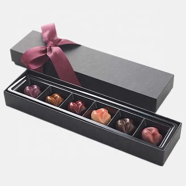 Custom Printing Luxury Paper Empty Strawberry Gift Box Bonbon Chocolate Packaging Box For Chocolate with inserts/plastic trays