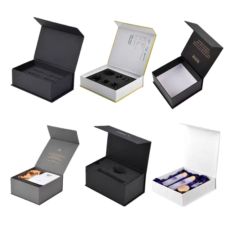 Custom Design Printed Recyclable Art Paper Box With Embossing box base and lid box packaging