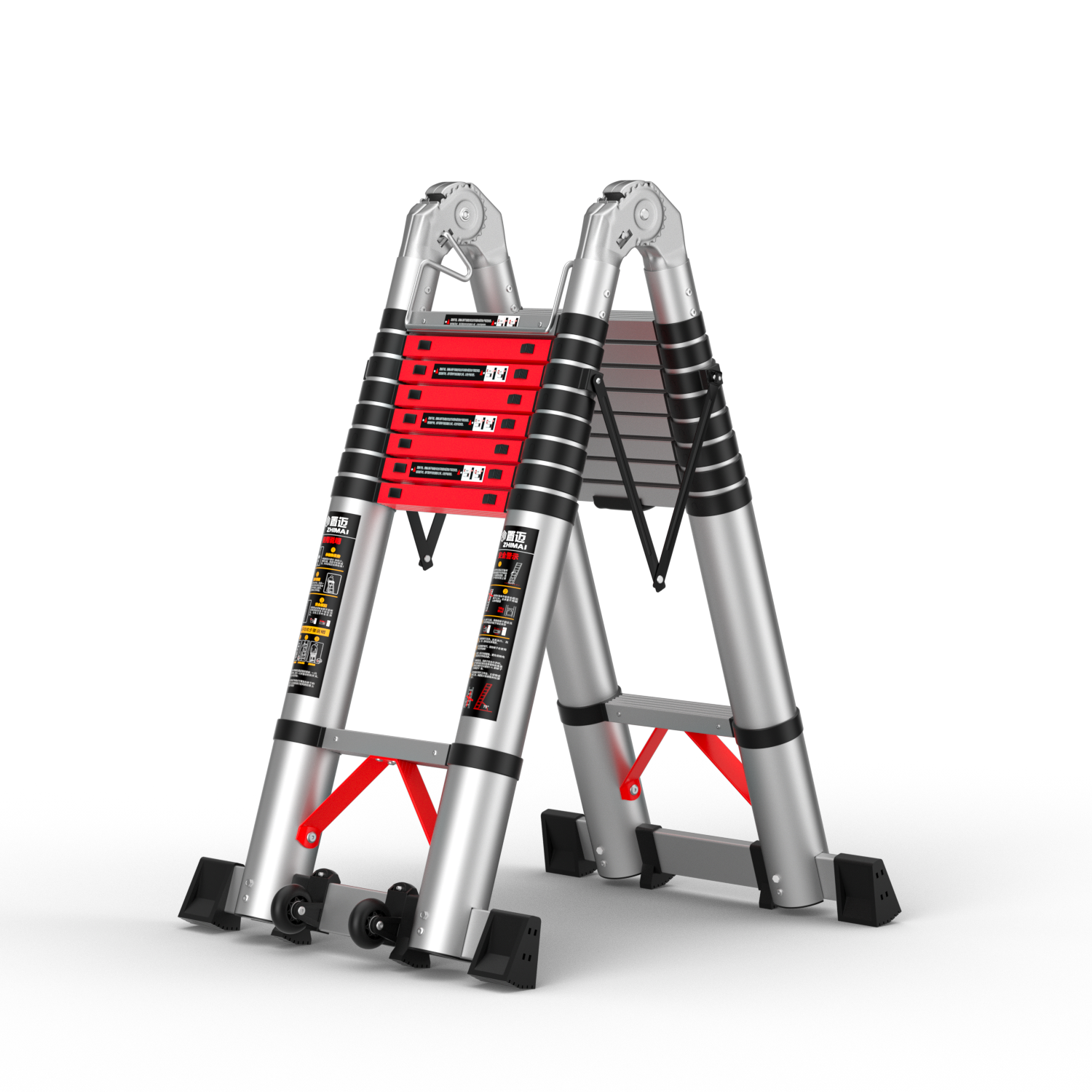 Extension ladder hooks Telescopic fiberglass ladder extension ladders folding multipurpose extension