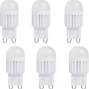 SHENPU 6 Pack G9 LED Light 3W Chandelier Light Bulbs 30W Halogen Bulb Equivalent Warm White 3000K G9 Bi Pin Base Bulbs