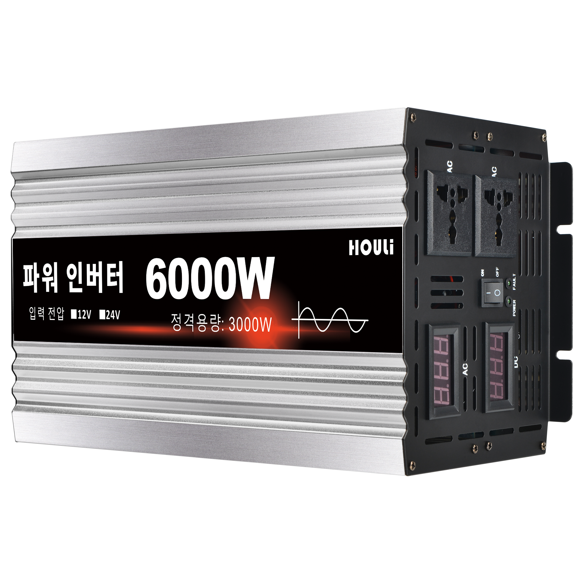 HOULI KC 6000 Watt Pure Sine Wave Inverter 12V 220V 6000W Low Frequency Inverters Converters Conversor De Voltaje 220 2000watts