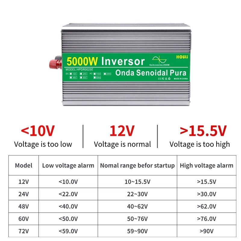 HOULI inverter inversor solar power pure sine wave car inverter 12v  24v 220v 5000w generator 5000 watts 4000w 3000w