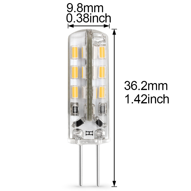 SHENPU G4 Led Light Bulb 12 Volt 1.5W Triac Dimmable Mini DC Led G4 Corn Light Warm White For Crystal lamp