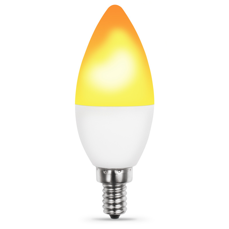 SHENPU Wholesale 3 Modes LED Flame Effect Fire Light Bulb E12 Flickering Flame