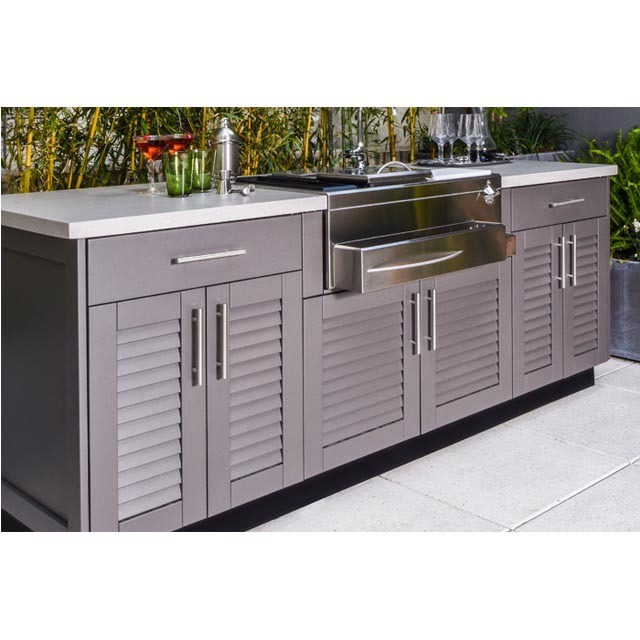 stainless steel durable use outdoor kitchen cabinet