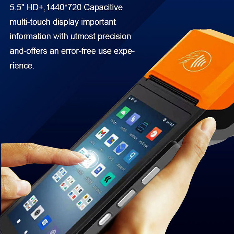 H10S H10C H10 Handheld Pos System Touch Screen Cash Register 4G Portable Android POS terminal