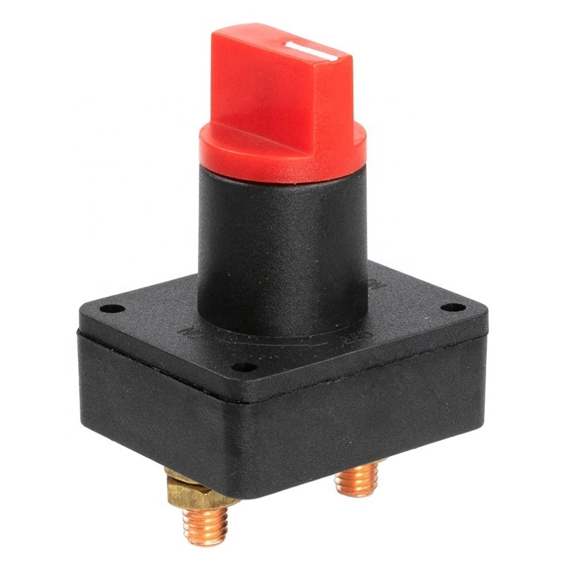 Universal 300A 12V 24V 48V Battery Disconnect Isolator Power Switch Battery Power Cut Off Switch for Car Van Camper Truck