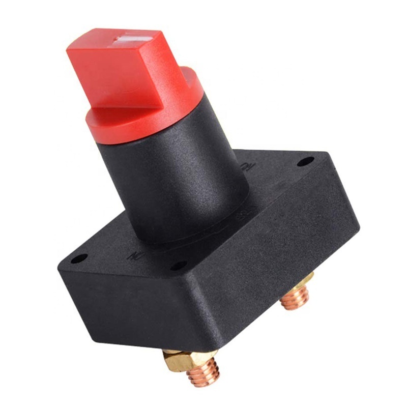 Universal 300A 12V 24V 48V Battery Disconnect Isolator Power Switch Battery Power Cut Off Switch for Car Van Camper Truck