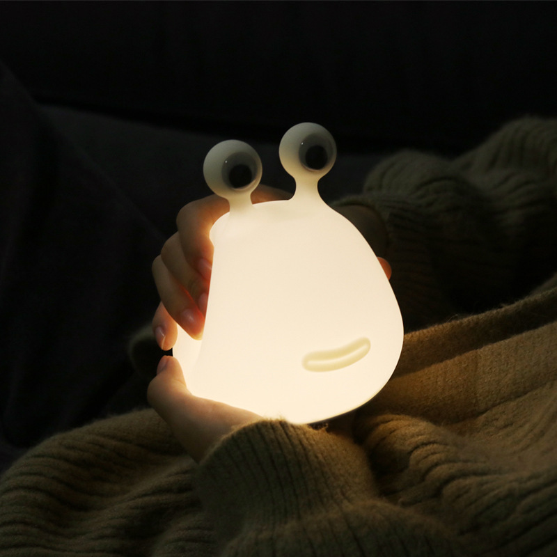 Slug Cartoon child sleep Silicone night light bedroom silicone pat decompression baby bedside night lamp