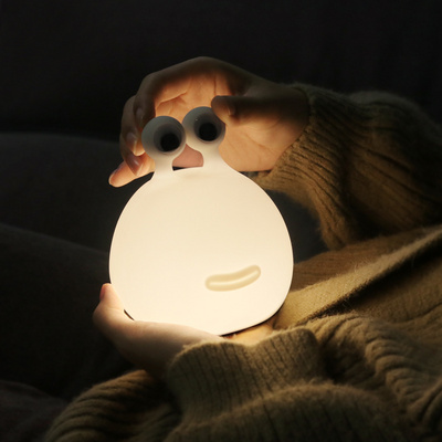 Slug Cartoon child sleep Silicone night light bedroom silicone pat decompression baby bedside night lamp