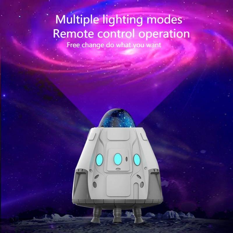 Space capsule star projection light galaxy atmosphere night light laser projection astronaut star light