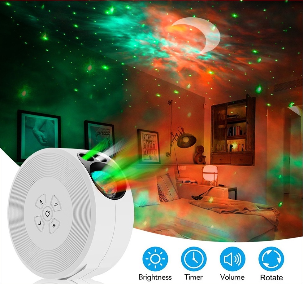 Creative laser atmosphere light led full sky starry night light colorful remote control star projection light