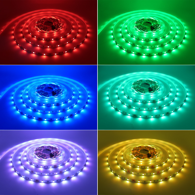 Smart music sound control cell phone bluetooth app control led strip light 5050rgb decorative light strip