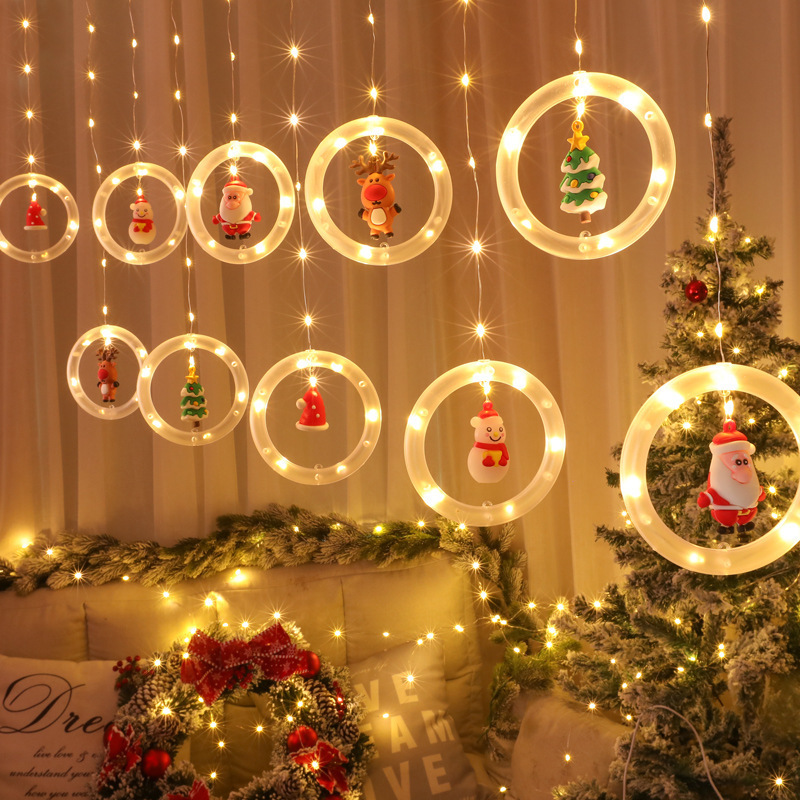 Christmas Day scene decoration lights with room decoration LED ice strip light string