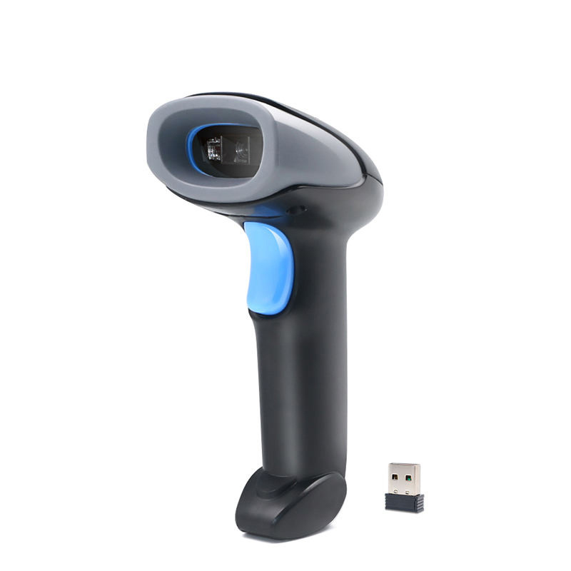 Hot Sale Bluetooth Barcode Scanner Handheld Wireless USB Wired Barcode Reader with 1D QR Auto Sensing for Supermarket