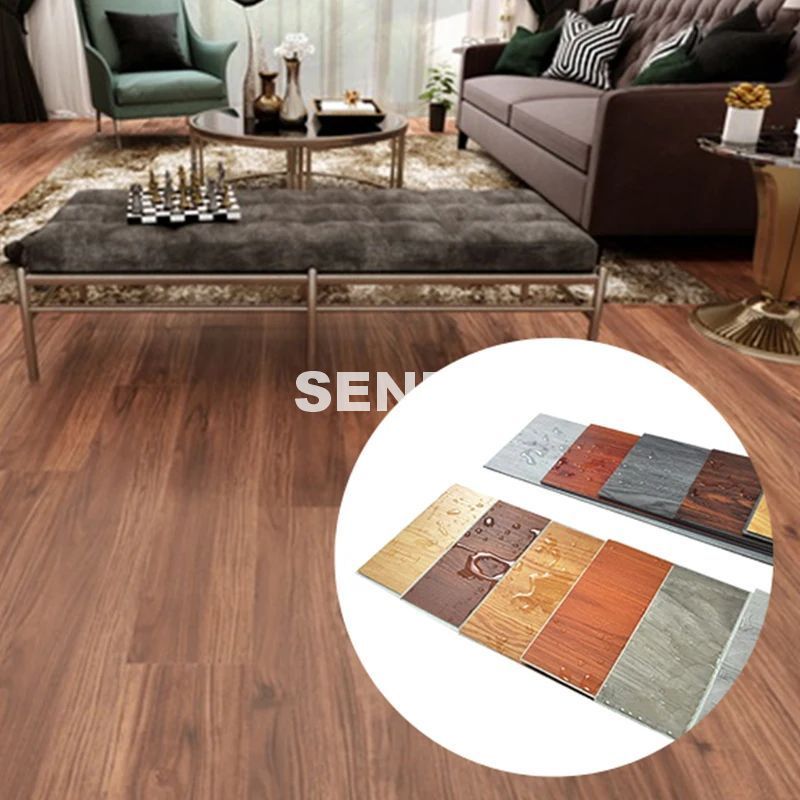 Waterproof lvt pvc floor tiles rigid core luxury vinyl plank floor click lock spc flooring high quality for sale