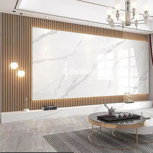 Flexible Wall Decoration 3Mm Flex Uv High Gloss Pvc Marble Sheet Wall Panel