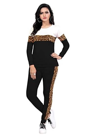 FUNDAY FASHION Women's Leopard Printed 3 Piece Tracksuit ..  Ladies Cheetah Tracksuit , Tiger Print Tracksuit , Women