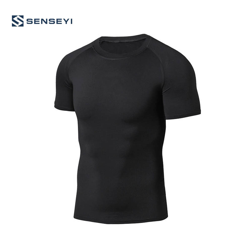 Mens Cool Dry Compression Baselayer Short Sleeve T Shirts