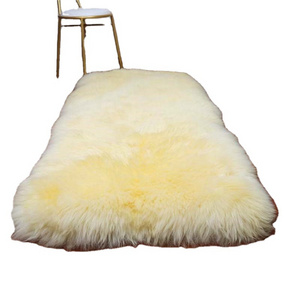 Genuine New Zealand Long Fur Sheepskin Wool cushion for sofa cushions