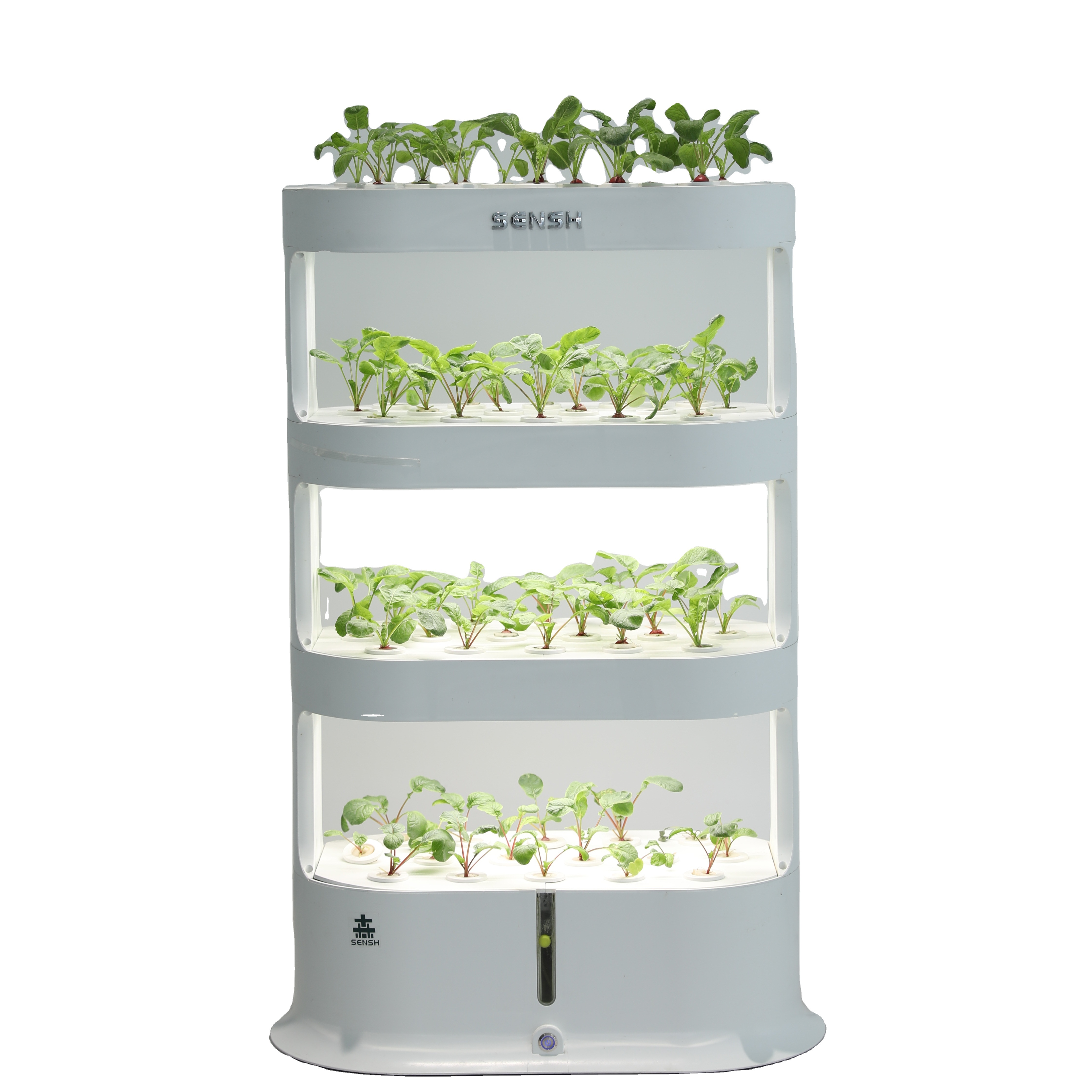 Single And Double High-rise Herb Garden Planter Indoor Kit Growing System Plant Tower Led Grow Light