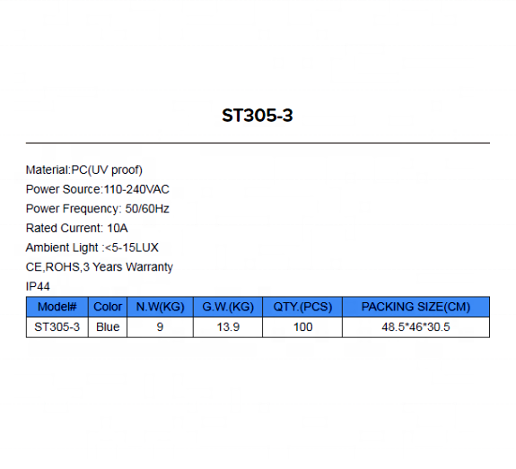 Photocell  ST305   Day night sensor switch and  light control  sensor