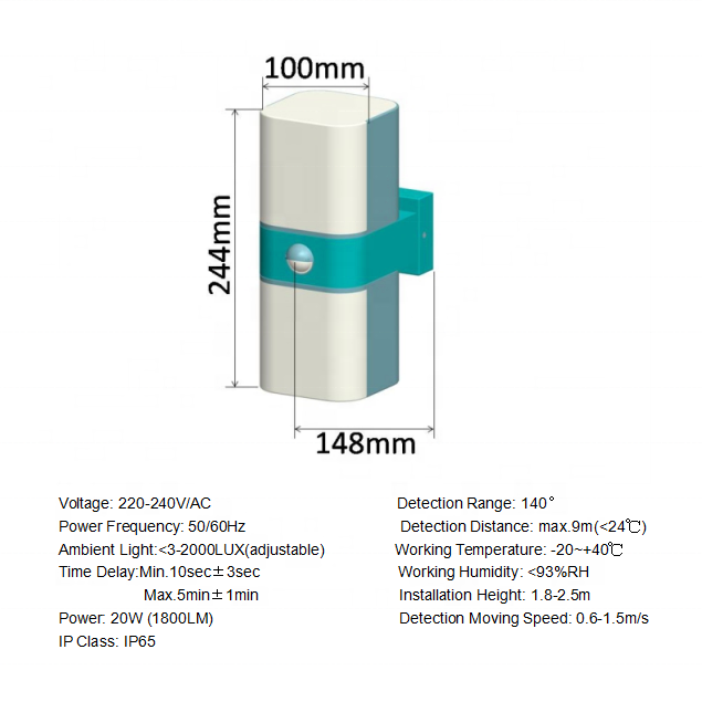 ST100  LED Motion Sensor Light and LED Lighting Lamp