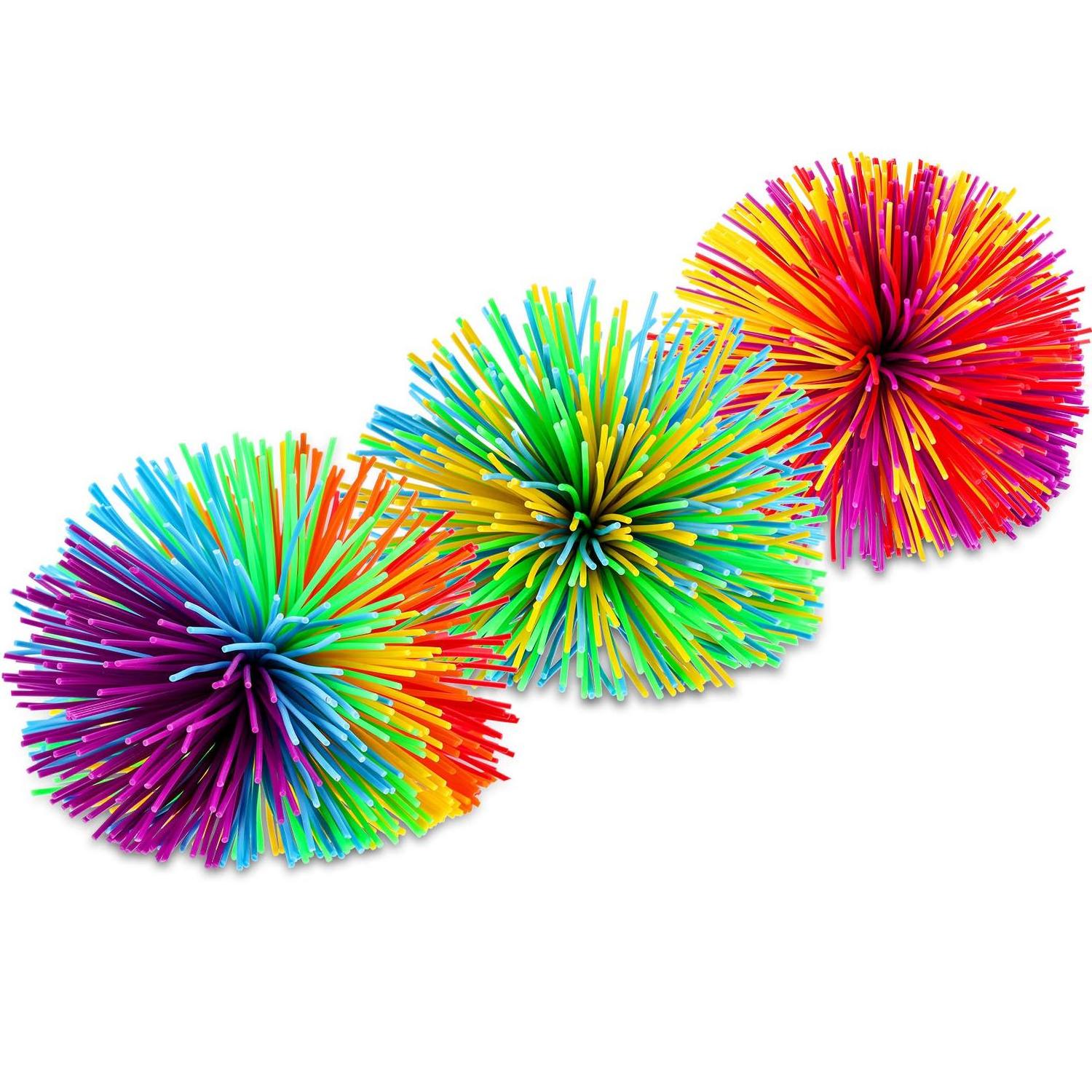 Hot Selling Silicone Fluffy Juggling Bouncing Koosh Monkey Stringy Balls