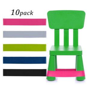 Autism Product 100% Latex 5-40 Lbs Levels Fitness Resistance  Exercise Bands 3 Pieces Chair Bands Sensory For Kids Workout Loop