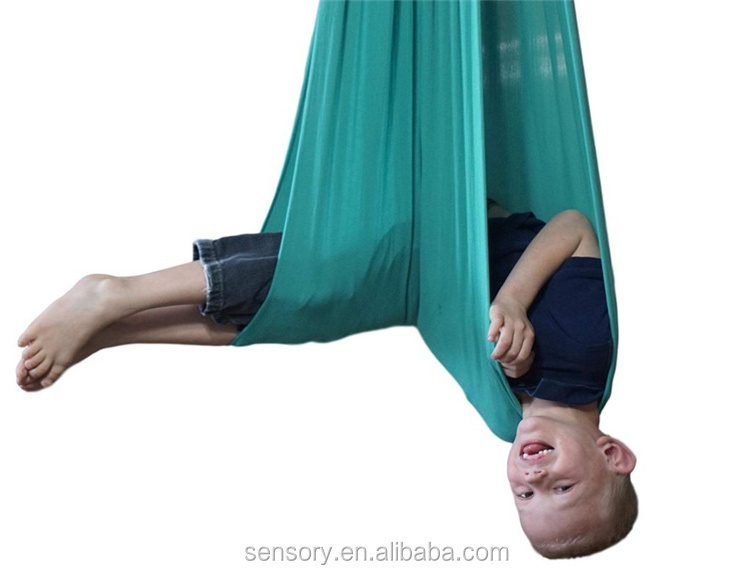 Great stretch cuddle integration hammock double sensory swing for autism ADHD kids indoor