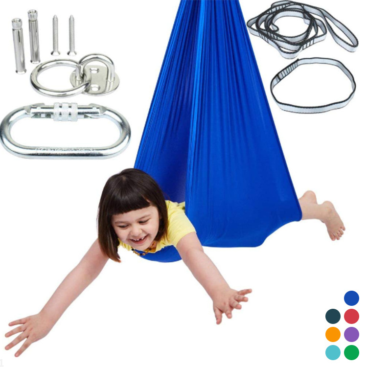 Support custom service release pressure hammock therapy autism metal frames compression sensory swing indoor for autism