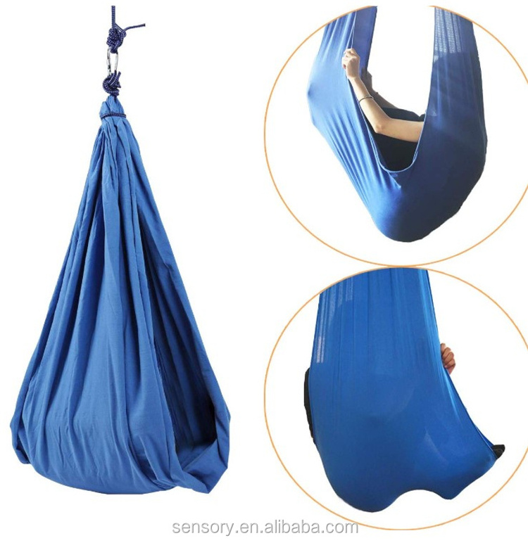 Support custom service release pressure hammock therapy autism metal frames compression sensory swing indoor for autism