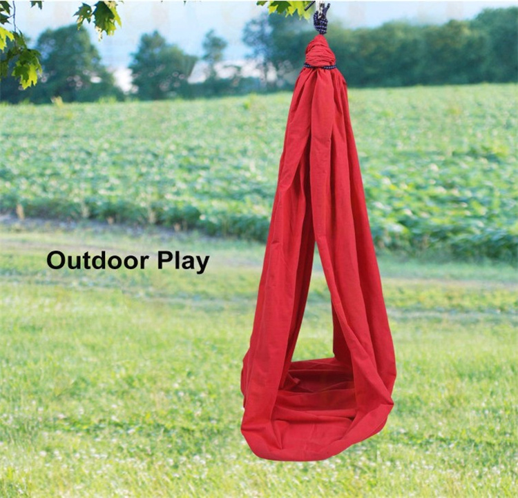 Low MOQ aerial hammock snuggle autism cocoon swing for sensory kids amazon hottest sensory swing