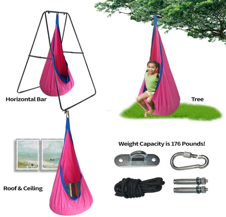 Special Needs Therapy Swings For Sensory Indoor for kids adult  waterproof red sensory swing pod