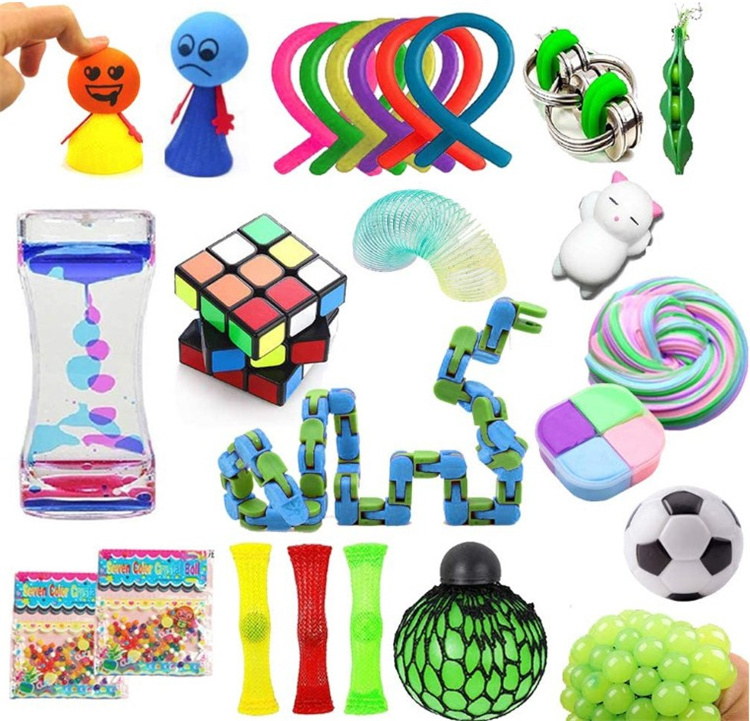 Customized Christmas Autism 33 Pack Sensory Toys Set Free To Match Fidget Toy Sets Wholesale Blind box