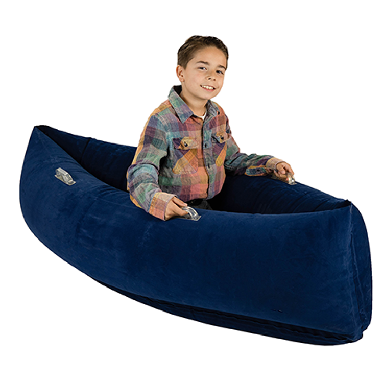 Indoor  Peapod Lounger Chair   Portable Children Travel Bed Inflatable  Sensory Pea Pod For Kids