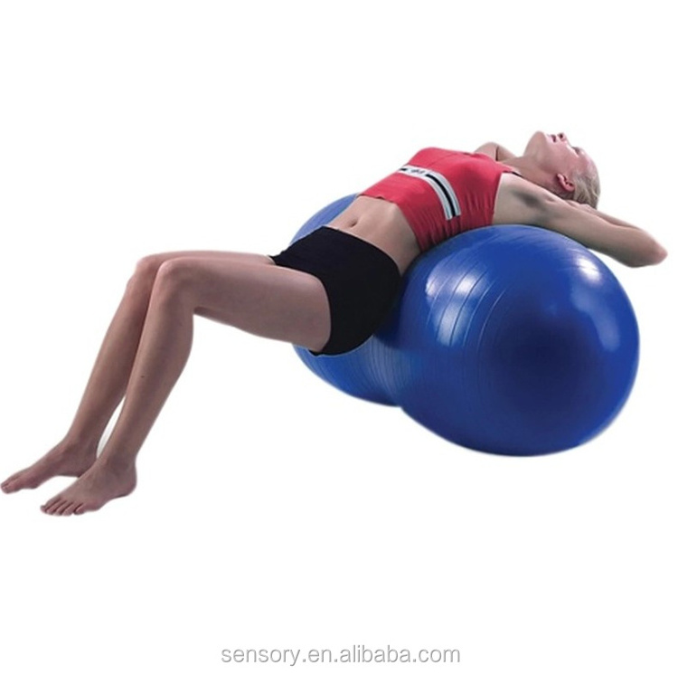 Autism Treatment Exercise 60cm/75cm Rubber Peanut Yoga Ball For Sensory kids