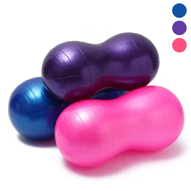 Autism Treatment Exercise 60cm/75cm Rubber Peanut Yoga Ball For Sensory kids