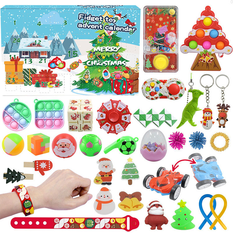 Customized Christmas Autism 33 Pack Sensory Toys Set Free To Match Fidget Toy Sets Wholesale Blind box