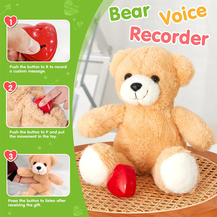 Speaking Voice Recorder Children Educational Electronic Simulation Animals Plush Soft Repeat Talking Baby Toy