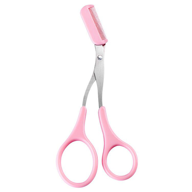 Makeup Eyebrow Trimmer Scissors With Comb Hair Removal Shears Comb Grooming Cosmetic Eyebrow trimming Tools