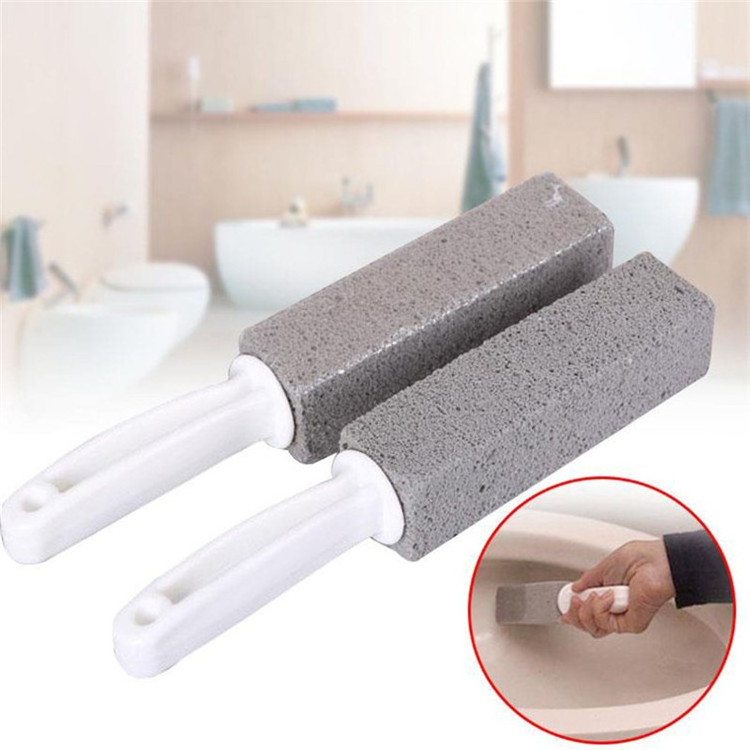 Toilets Brushes Natural Pumice Stone Cleaning Stone Cleaner Brush With Long Handle for Toilets Sinks Bathtubs