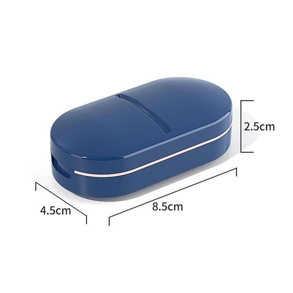 Portable Medicine Pill Cutter Box Grinder Splitter Divider Mini Slicer Pill Holder Case Storage Boxes