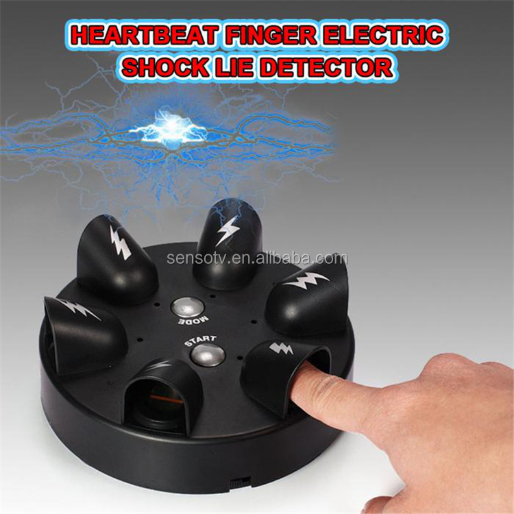 Interesting Electric Finger Game Machine Children Electric Shocking Roulette Lie Detector Punishment Props Tricky Toy