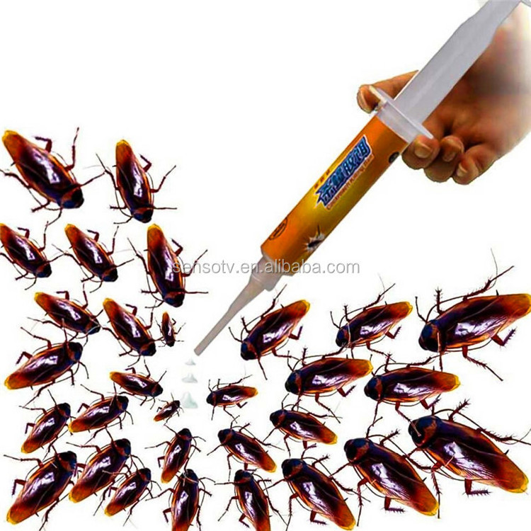 Powerful Insect Pest Control Cockroach Killer Gel Syringe 10g Roach Bait Cockroach Gel for Kitchen Cockroach Trap Goliath Gel