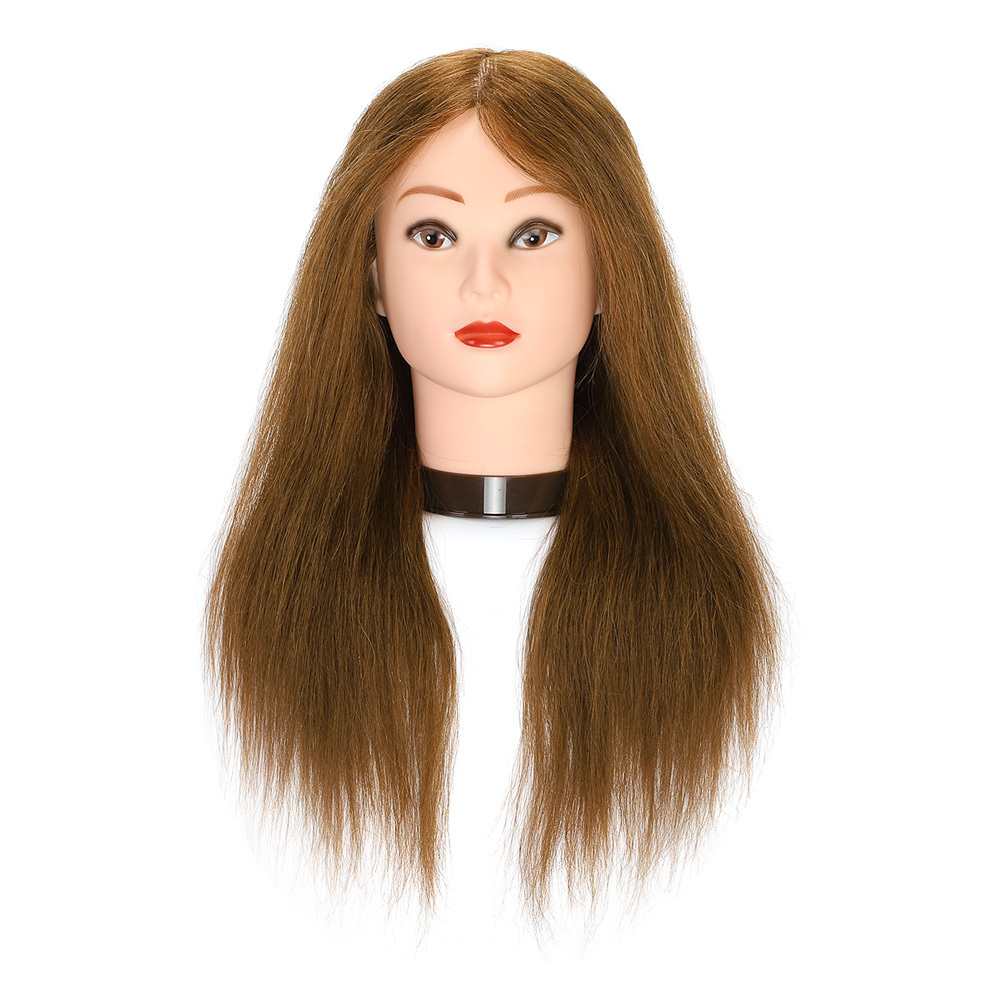 LINDAL Wholesale High Quality Cheap Natural Human Hair Practice Doll Dummy Cosmetology Barber Mannequin Head for Training