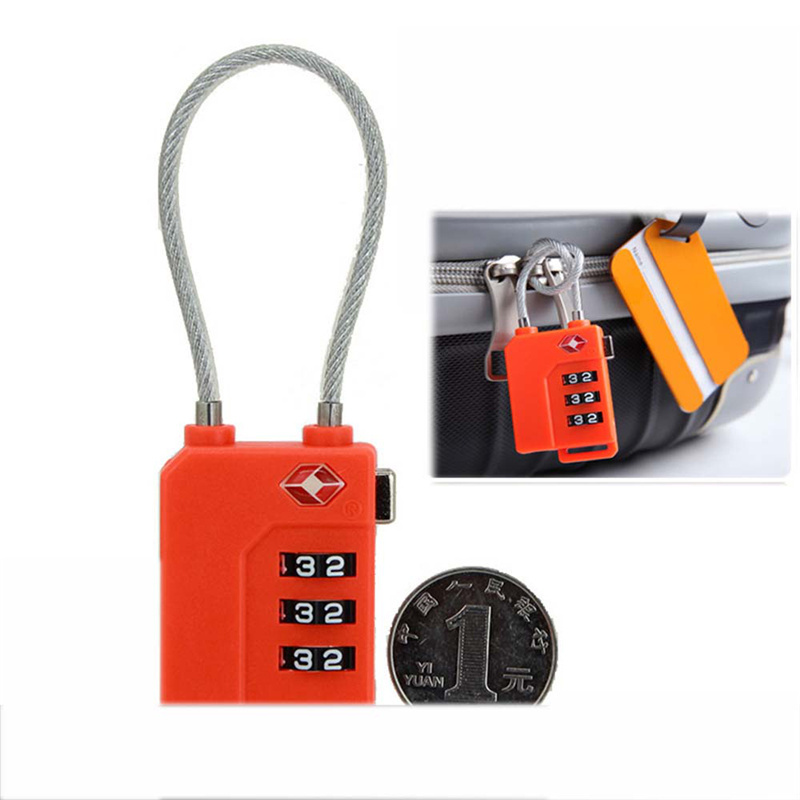 Plastic 3 Digit Mini Customs Luggage TSA Secure Suitcase Code Lock ...