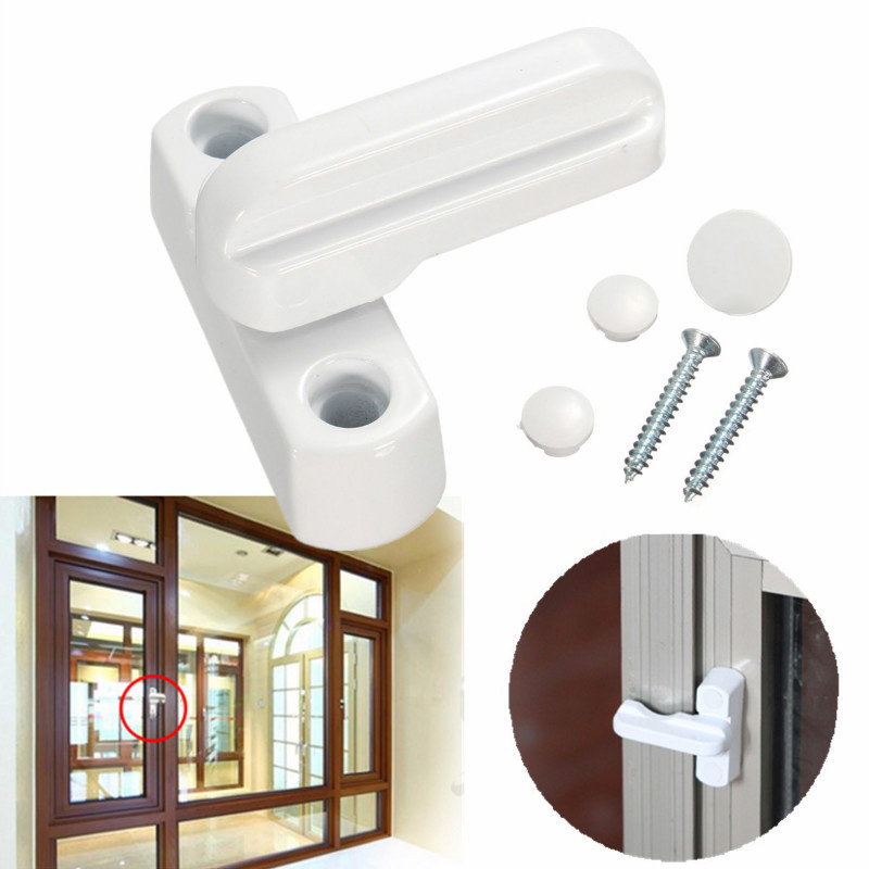 Latest Zinc Alloy UPVC Aluminum Windows Lock Door Windows Sash Jammers Extra Security Swing Lock Anti Theft Window Door Latches